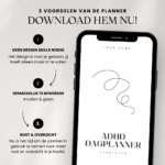 ADHD planner - dagindeling - templatory - template