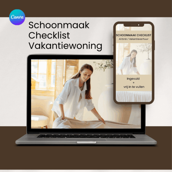 schoonmaak checklist verhuur vakantiewoning - vakantieverhuur - airbnb - Booking