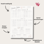 Kraampakket-musthave-kraamcadeau-newborn-tracker-baby-schema-borstvoeding-flesvoeding